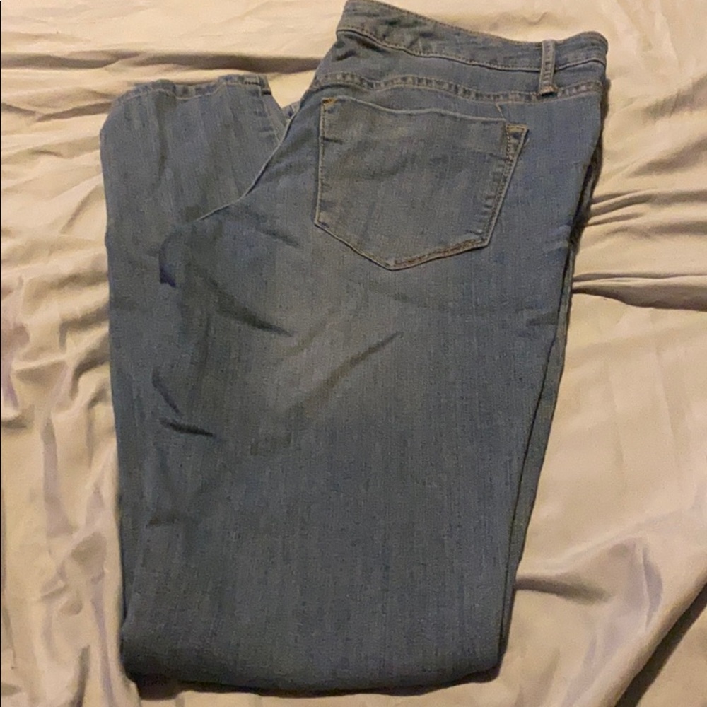 Light blue jeans